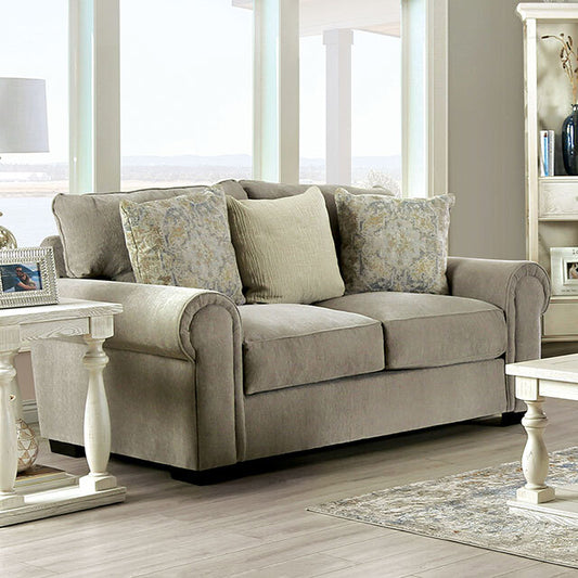 Furniture of America Osborne Stationary Fabric Loveseat SM1296-LV IMAGE 1