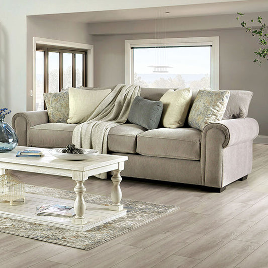 Furniture of America Osborne Stationary Fabric Sofa SM1296-SF IMAGE 1