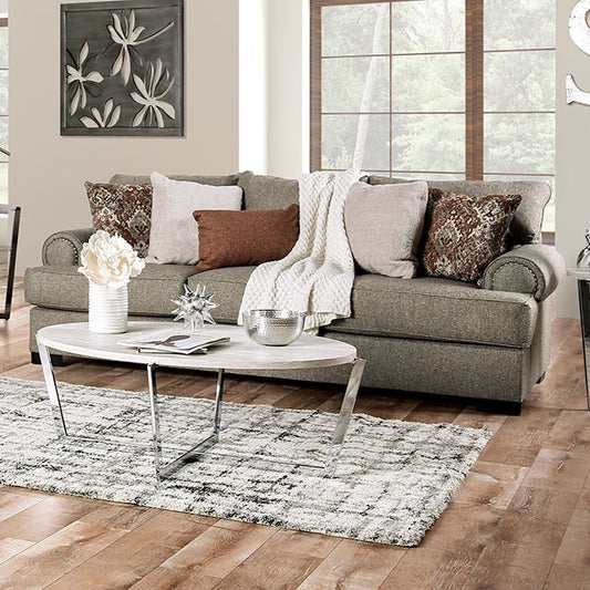 Furniture of America Debora Stationary Fabric Sofa SM1298-SF IMAGE 1
