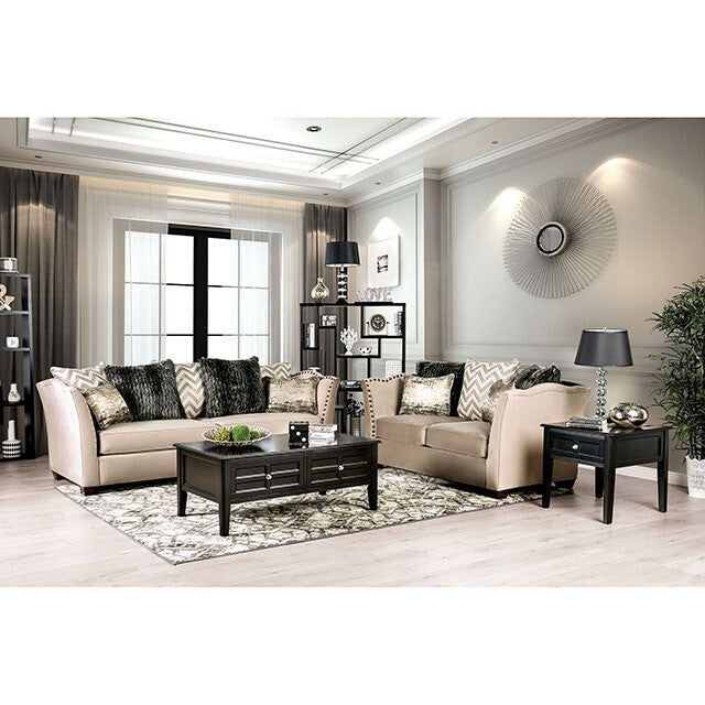 Furniture of America Hampden Stationary Fabric Sofa SM2273-SF IMAGE 2