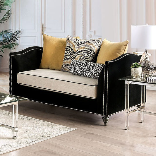 Furniture of America Maya Stationary Fabric Loveseat SM2285-LV IMAGE 1