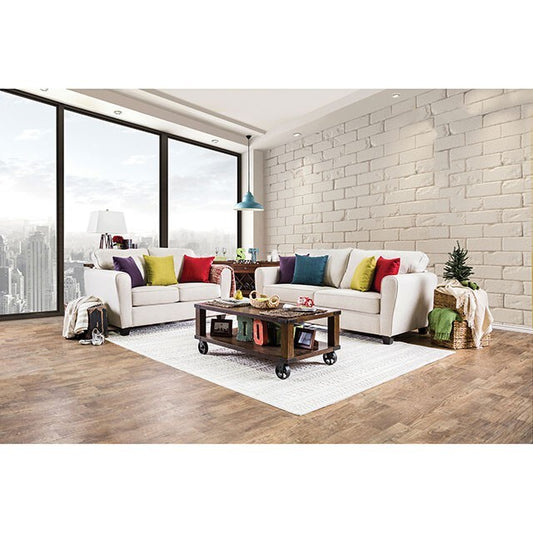 Furniture of America Tralee Stationary Fabric Loveseat SM3056-LV IMAGE 1