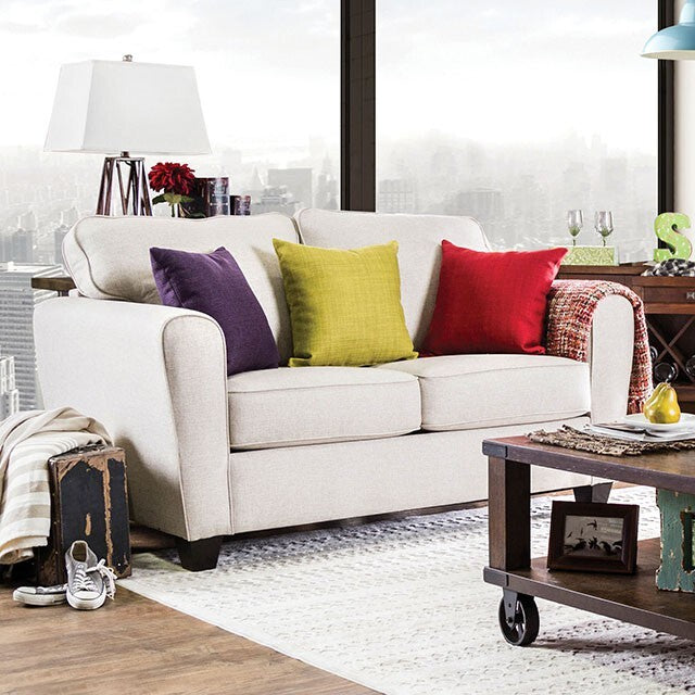 Furniture of America Tralee Stationary Fabric Loveseat SM3056-LV IMAGE 5