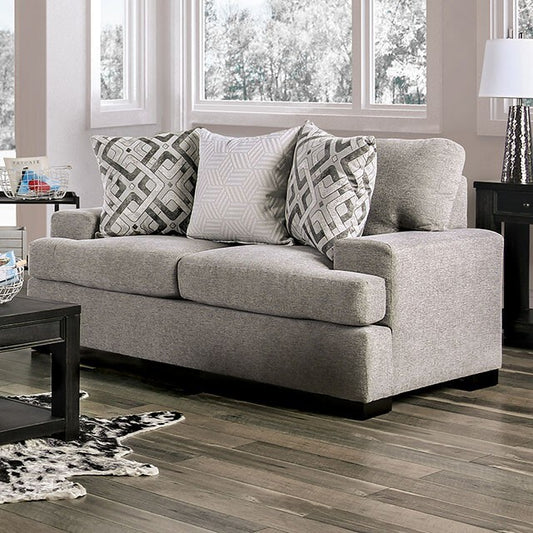 Furniture of America Polly Stationary Fabric Loveseat SM3084-LV IMAGE 1