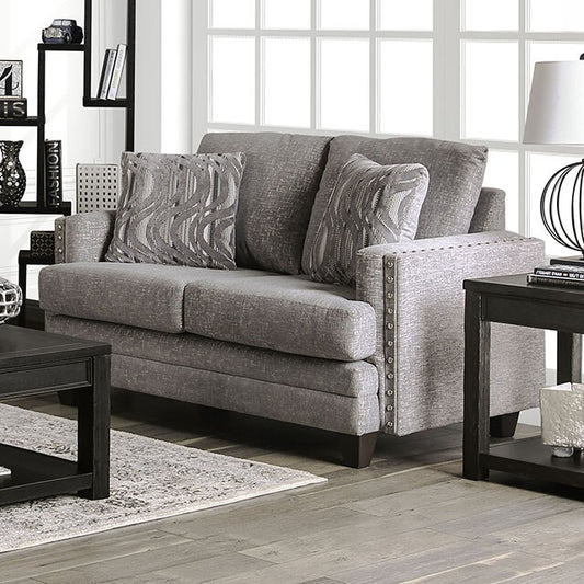 Furniture of America Emelie Stationary Fabric Loveseat SM4011-LV IMAGE 1