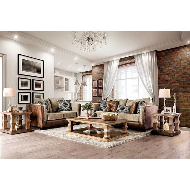 Furniture of America Chaparral Stationary Fabric Loveseat SM5144-LV IMAGE 2