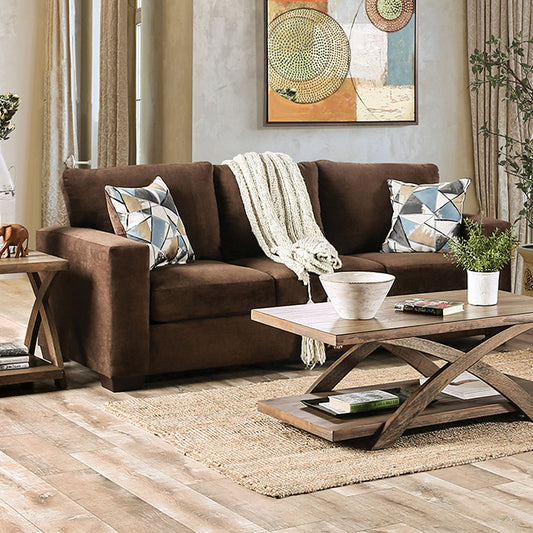 Furniture of America Heathway Stationary Fabric Sofa SM5407-SF IMAGE 1