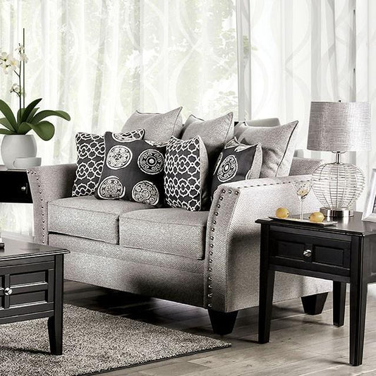 Furniture of America Talgarth Stationary Fabric Loveseat SM6221-LV IMAGE 1