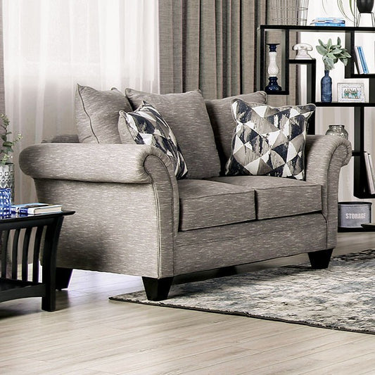 Furniture of America Shelly Stationary Fabric Loveseat SM6224-LV IMAGE 1