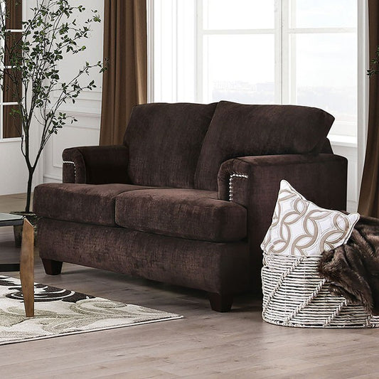 Furniture of America Brynlee Stationary Fabric Loveseat SM6410-LV IMAGE 1