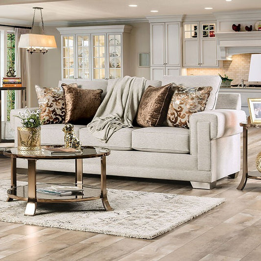 Furniture of America Emely Stationary Fabric Sofa SM6437-SF IMAGE 1