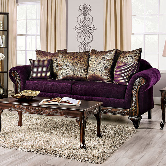 Furniture of America Casilda Stationary Fabric Sofa SM7743-SF IMAGE 1