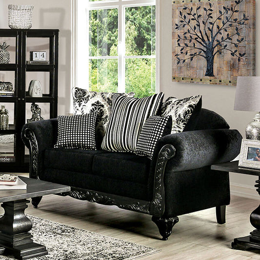 Furniture of America Luciano Stationary Fabric Loveseat SM7746-LV IMAGE 1