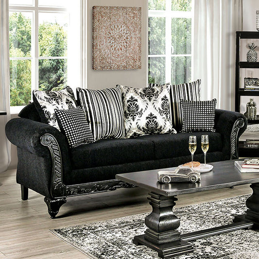 Furniture of America Luciano Stationary Fabric Sofa SM7746-SF IMAGE 1