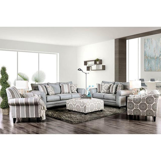 Furniture of America Misty SM8141-CH-FL Floral Chair IMAGE 1
