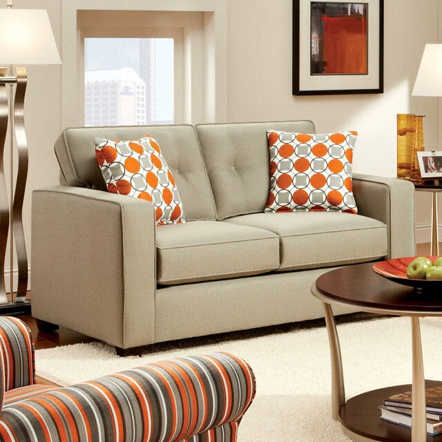 Furniture of America Valerio Stationary Fabric Loveseat SM8561-LV IMAGE 2