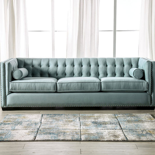 Furniture of America Elliot Stationary Fabric Sofa SM9117-SF IMAGE 1