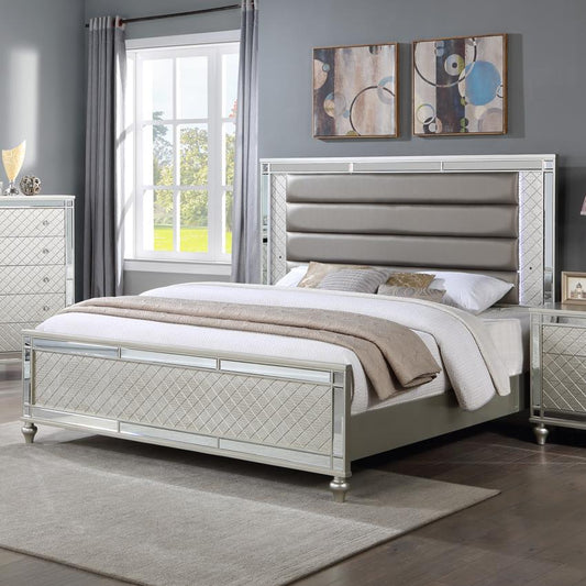 Crown Mark Cristian B1680 Queen Bed - Champagne IMAGE 1