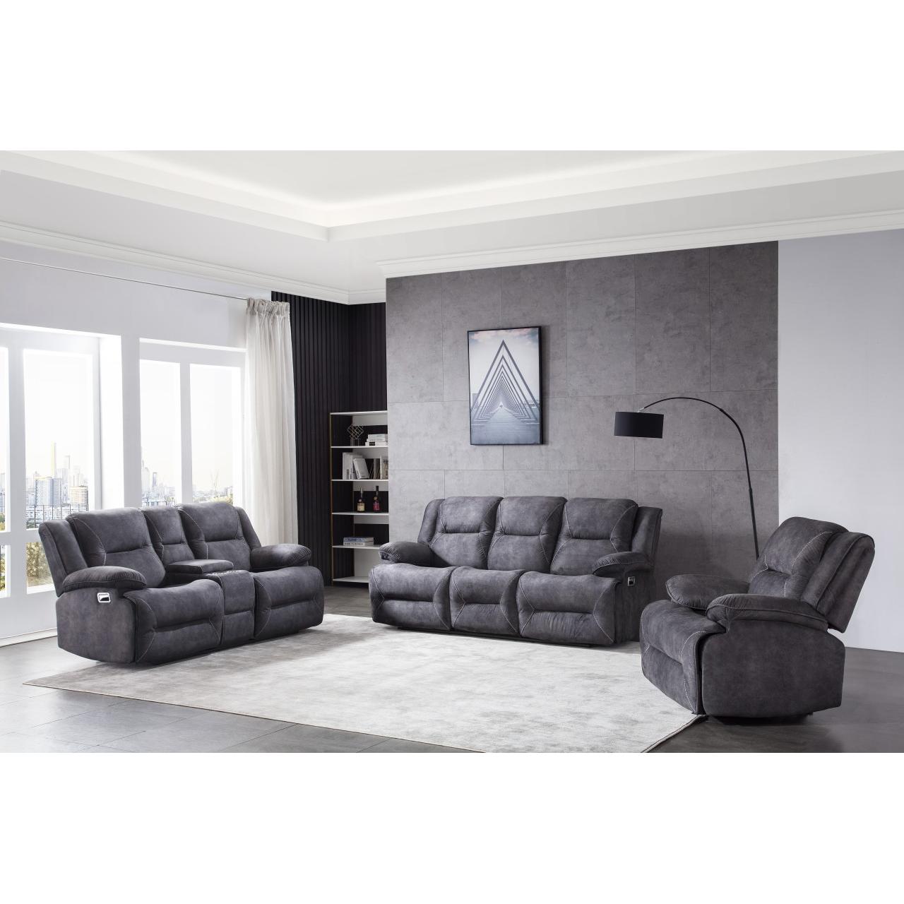 Generation Trade Belmont 684040 Sofa - Dark Grey Fabric IMAGE 3