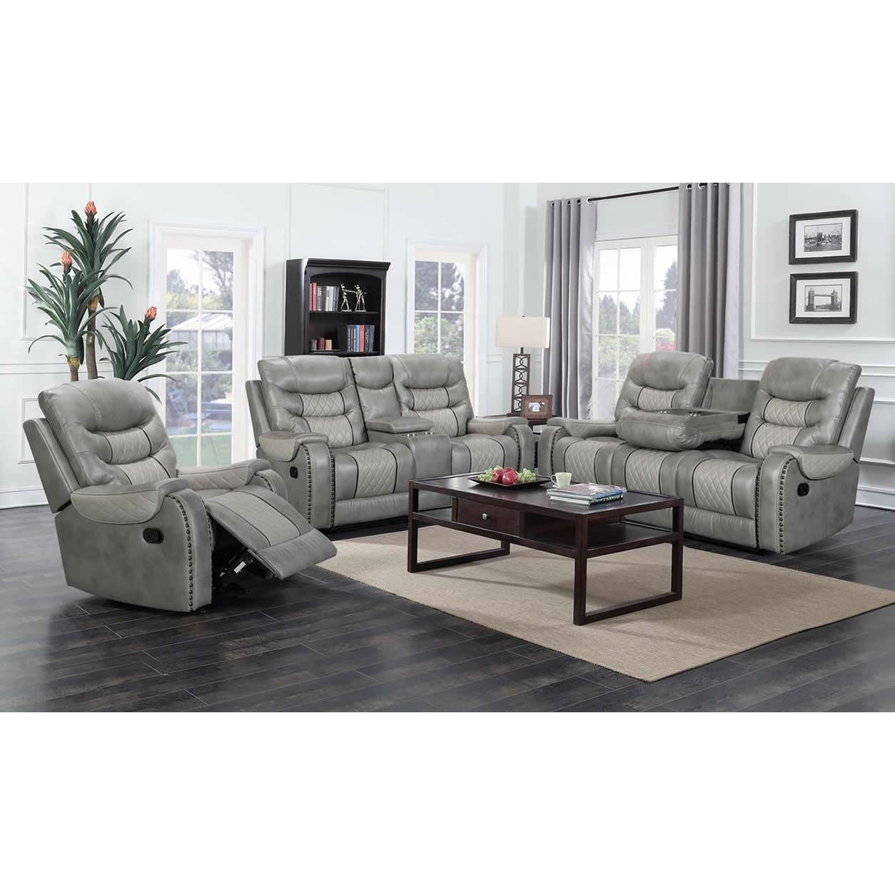 Generation Trade Starwood 691022 Recliner Glider - Grey IMAGE 2