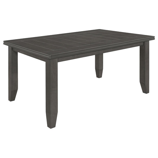 Coaster Furniture Dalila 102721GRY Rectangular 66-inch Wood Dining Table - Dark Grey IMAGE 1