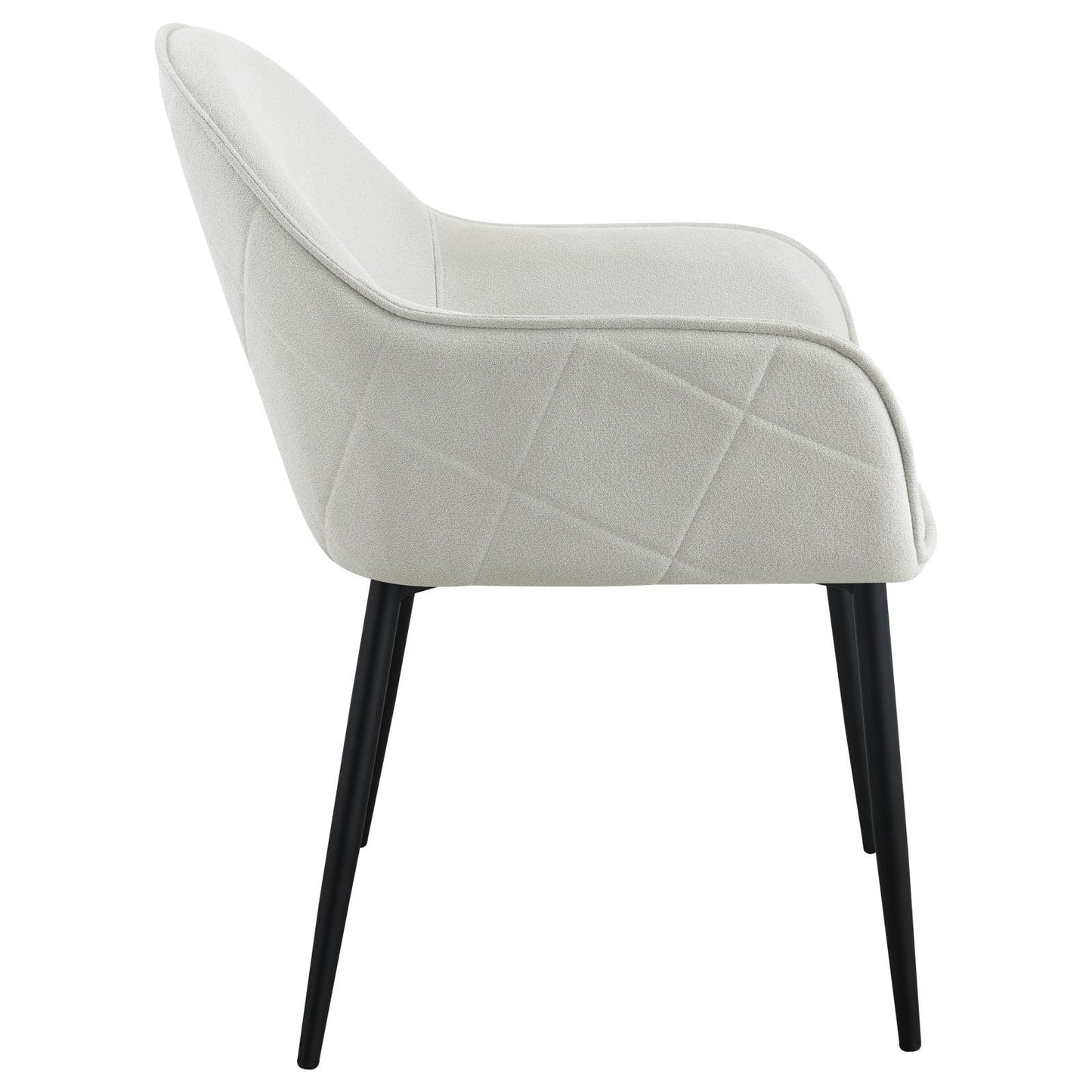 Coaster Furniture Emma 115592 Fabric Upholstered Dining Arm Chair - Fog Grey IMAGE 8