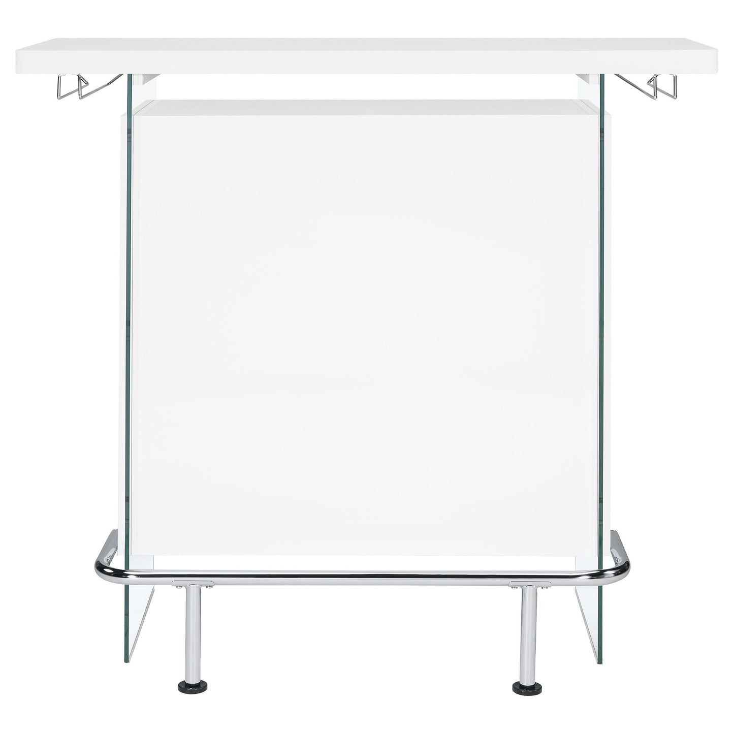 Coaster Furniture Acosta 182632 Freestanding Home Bar Wine Cabinet - White High Gloss IMAGE 2