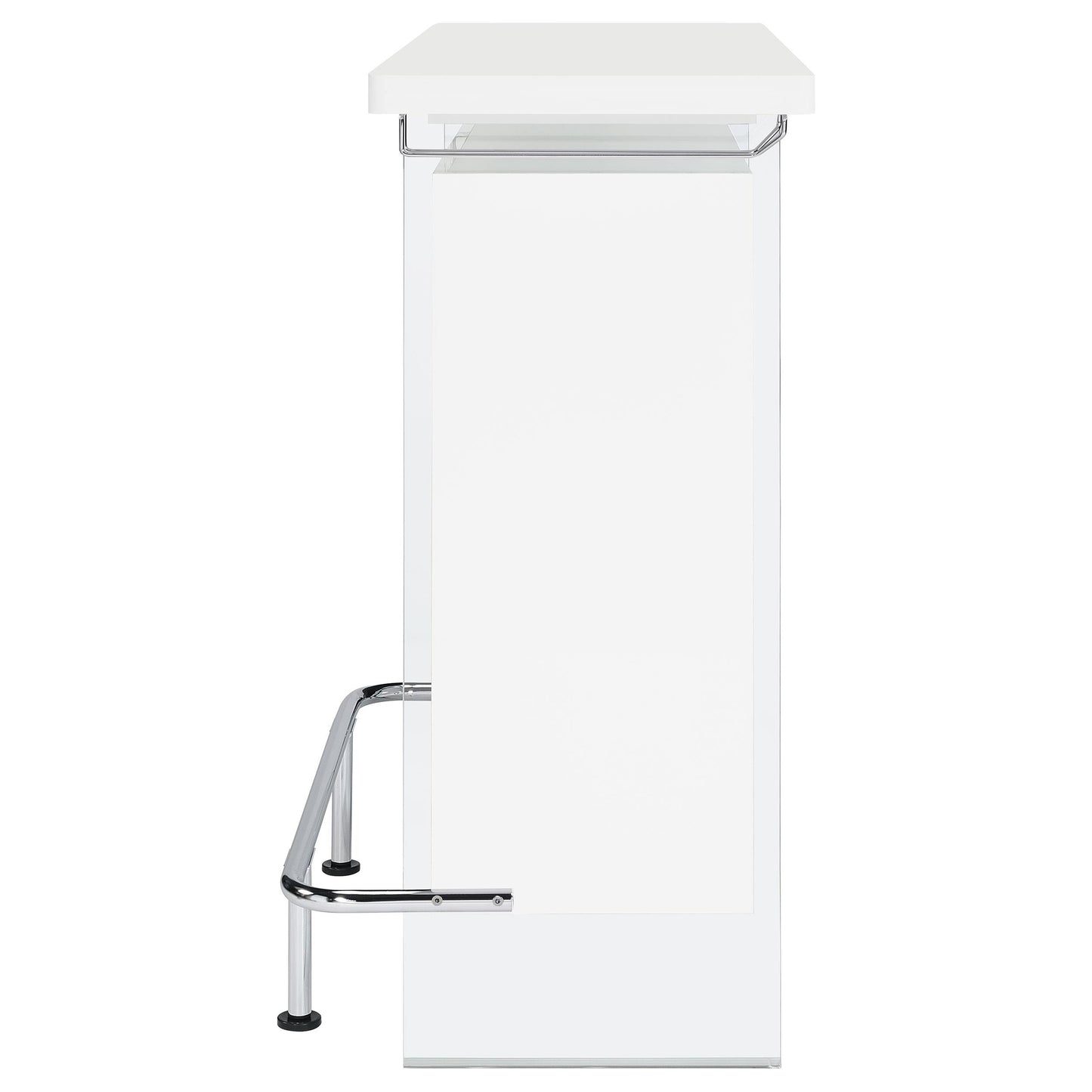 Coaster Furniture Acosta 182632 Freestanding Home Bar Wine Cabinet - White High Gloss IMAGE 4