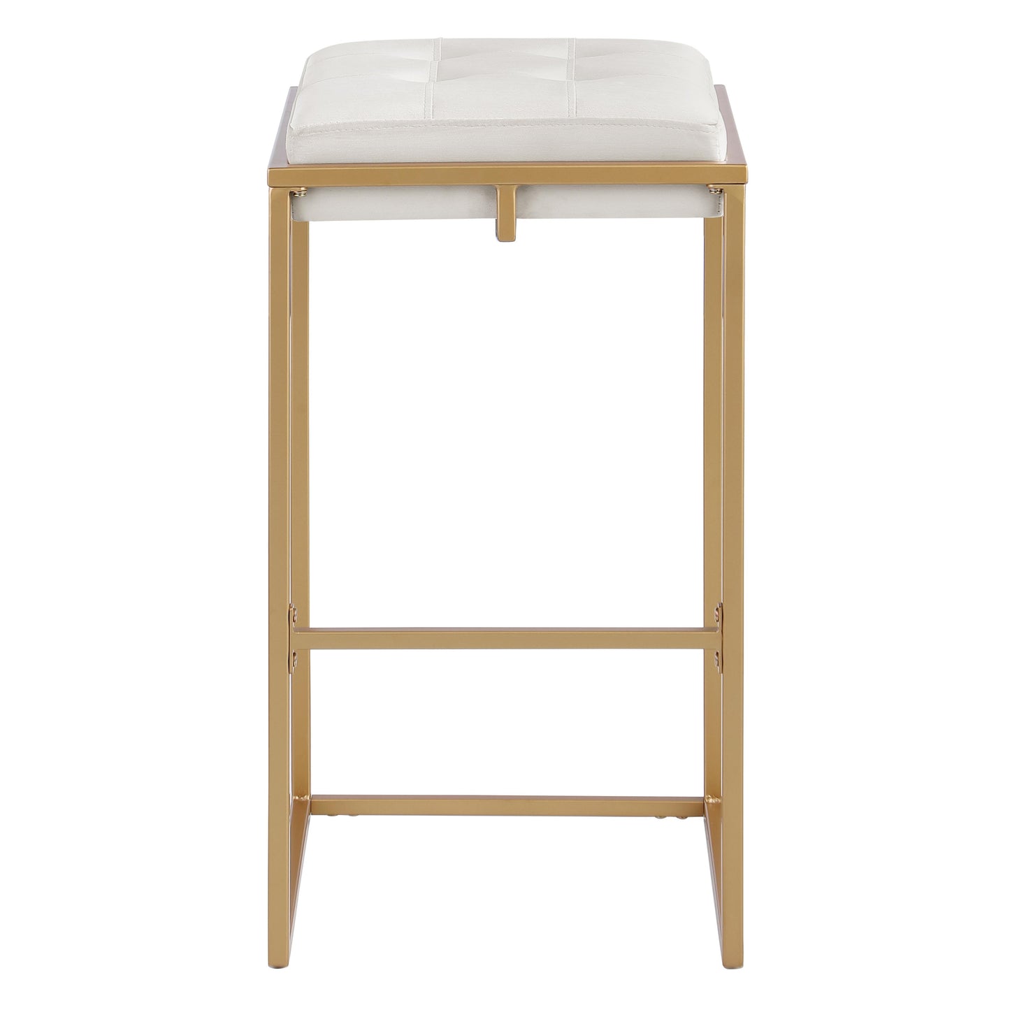 Coaster Furniture Nadia 183646 Upholstered Backless Bar Stool - Beige IMAGE 2