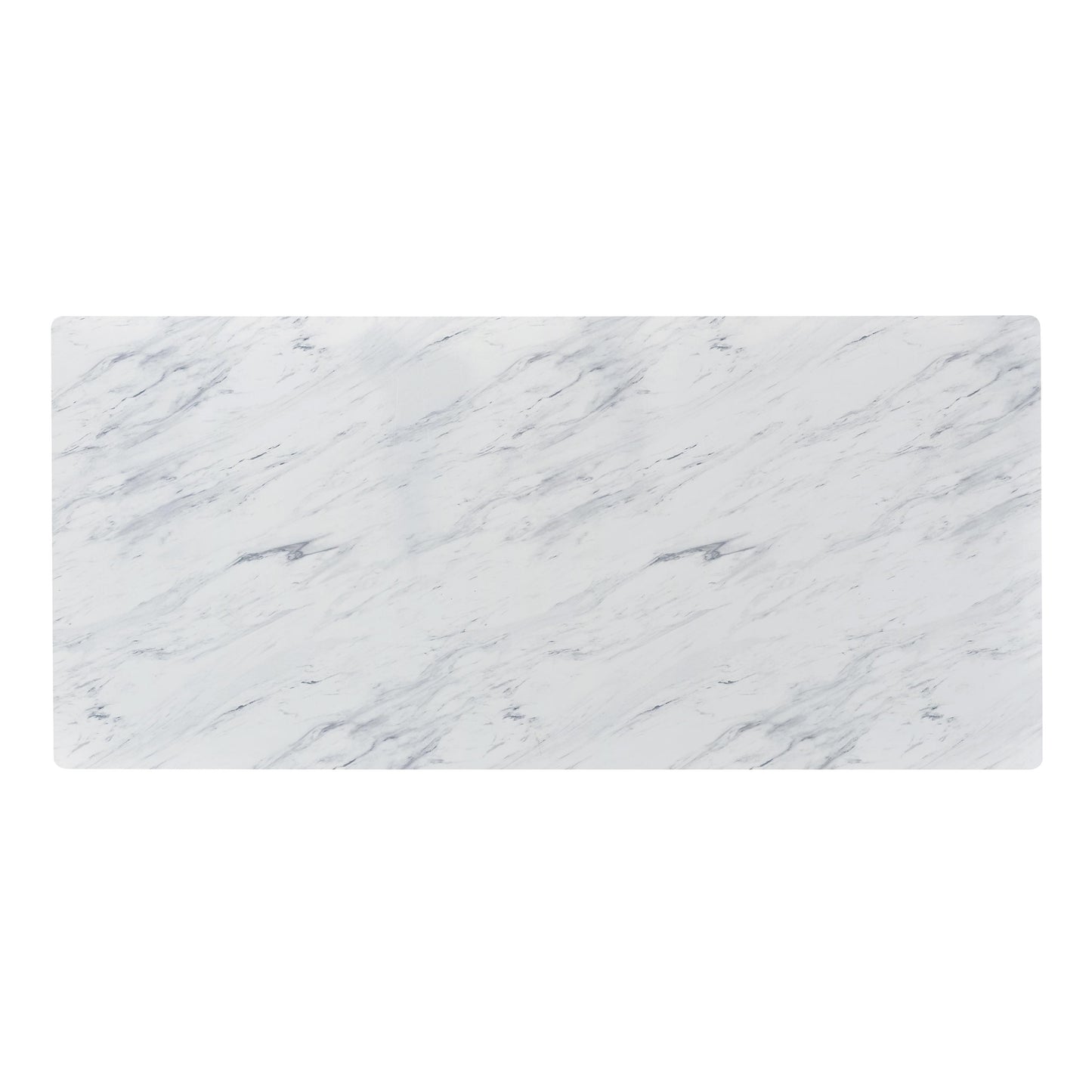 Coaster Furniture Mayer 193781 Rectangular 87-inch Faux Marble Dining Table - White IMAGE 6