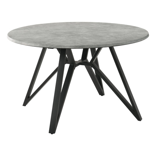 Coaster Furniture Neil 193801 Round 50-inch SmartTop Dining Table - Gunmetal IMAGE 1