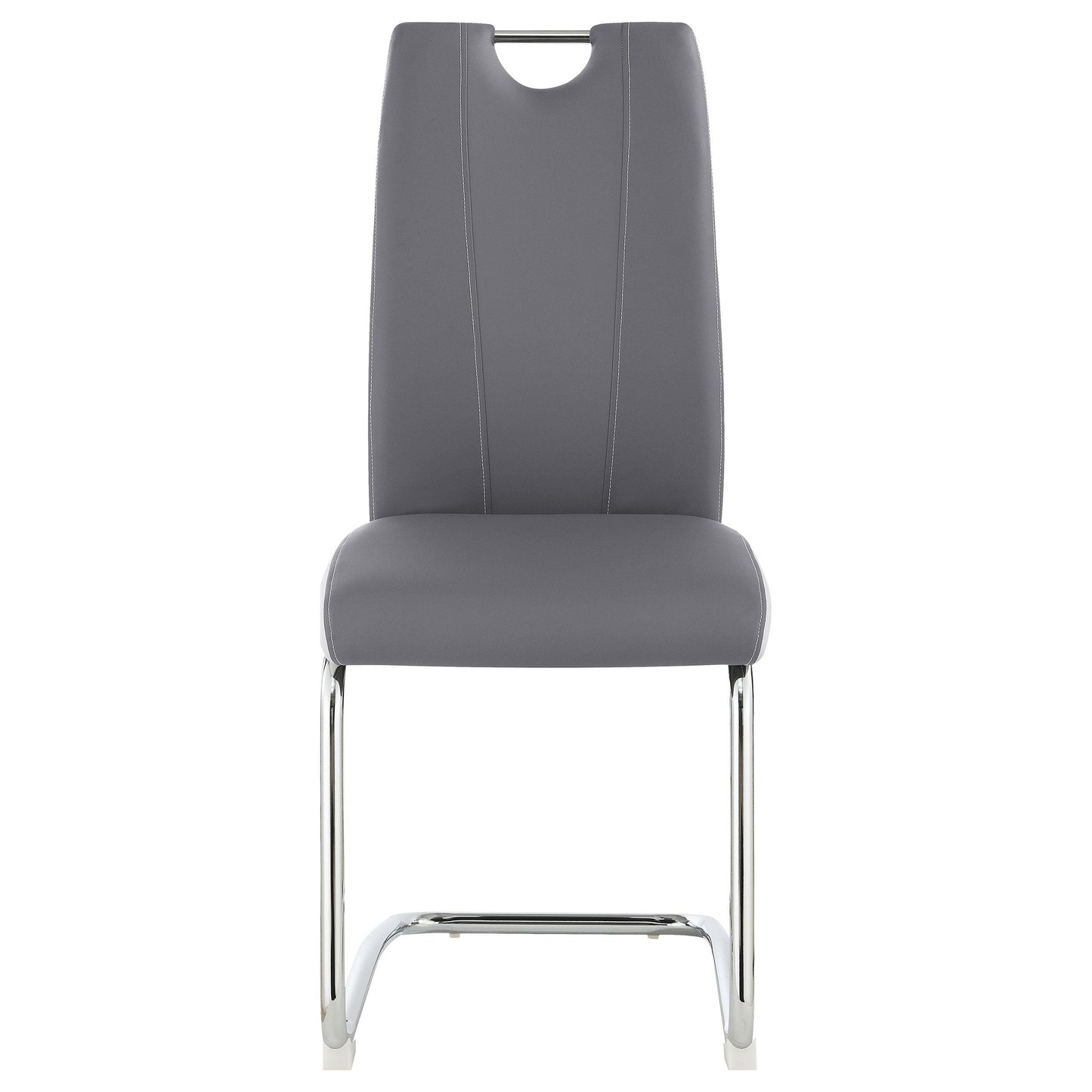 Coaster Furniture Brooklyn 193812 Upholstered Dining Side Chair - Grey IMAGE 2