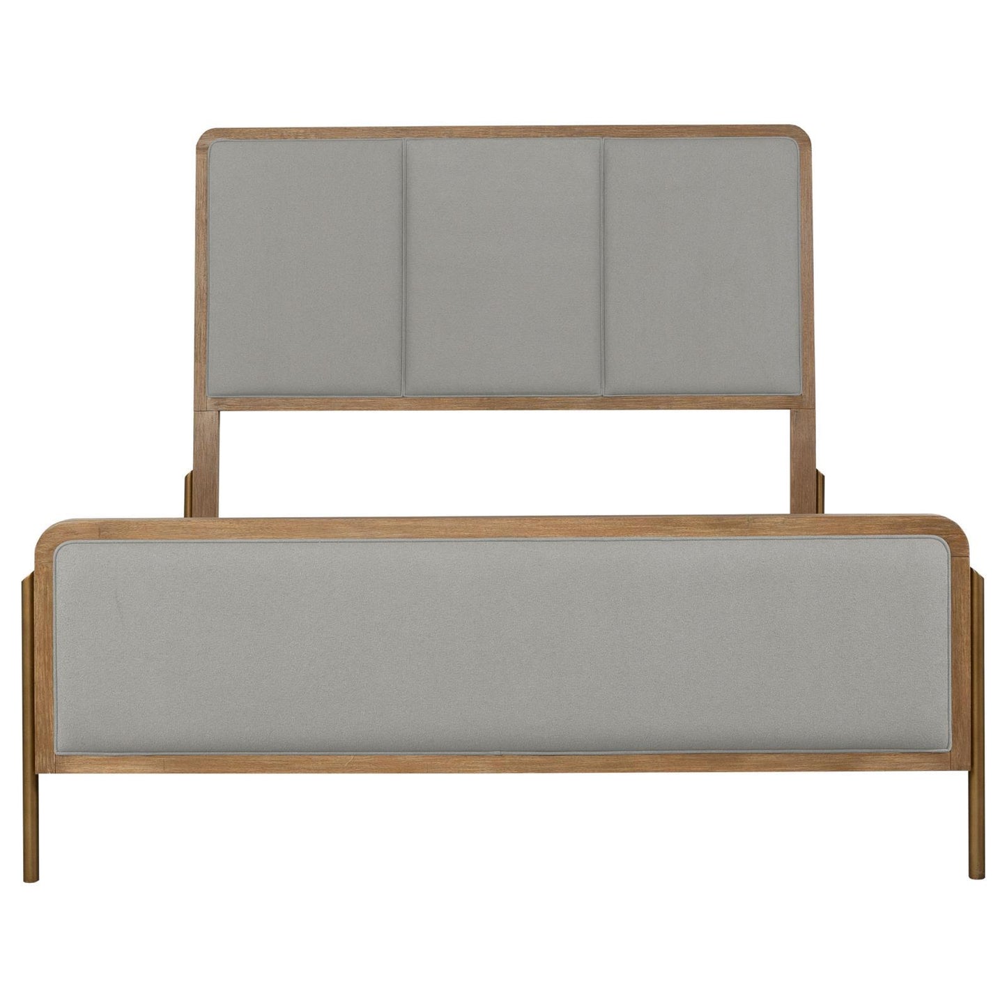 Coaster Furniture Arini 224301Q Upholstered Queen Panel Bed - Sand Wash and Grey IMAGE 4