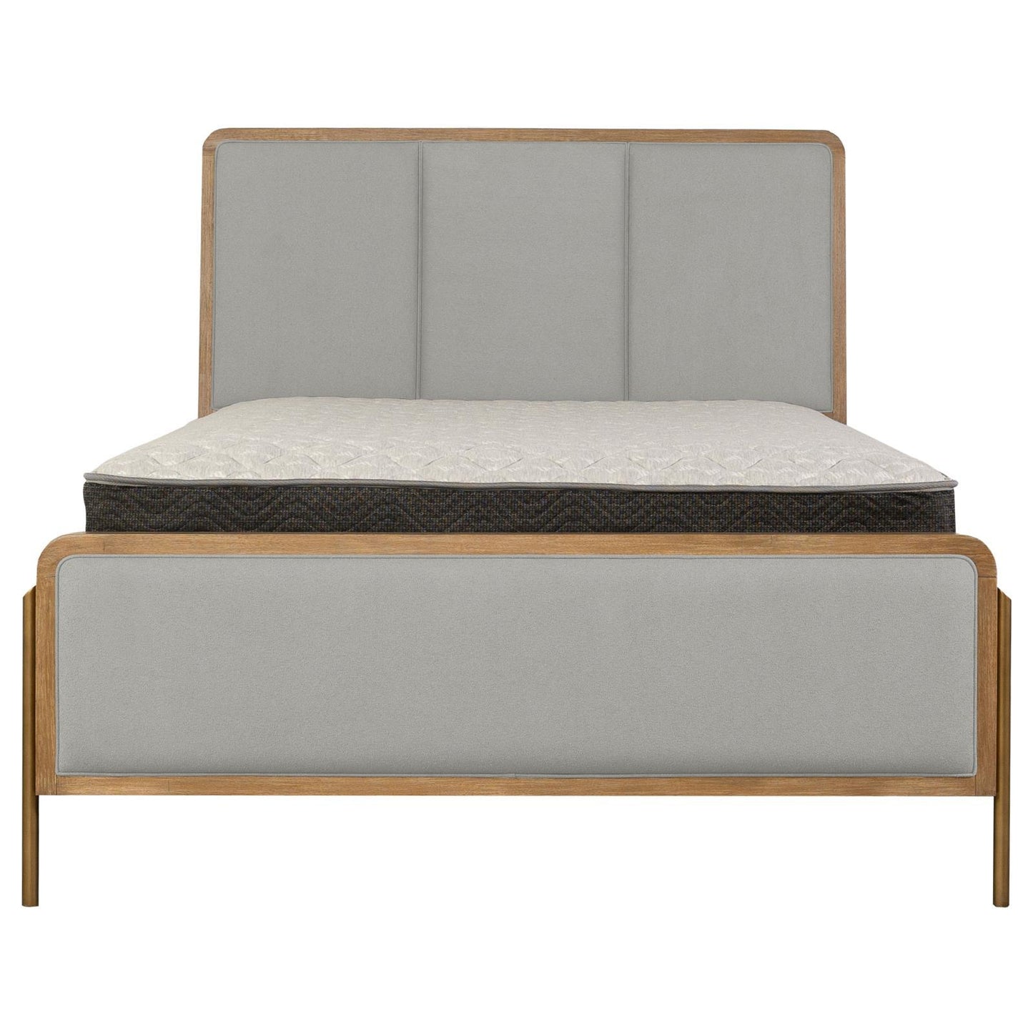 Coaster Furniture Arini 224301Q Upholstered Queen Panel Bed - Sand Wash and Grey IMAGE 5