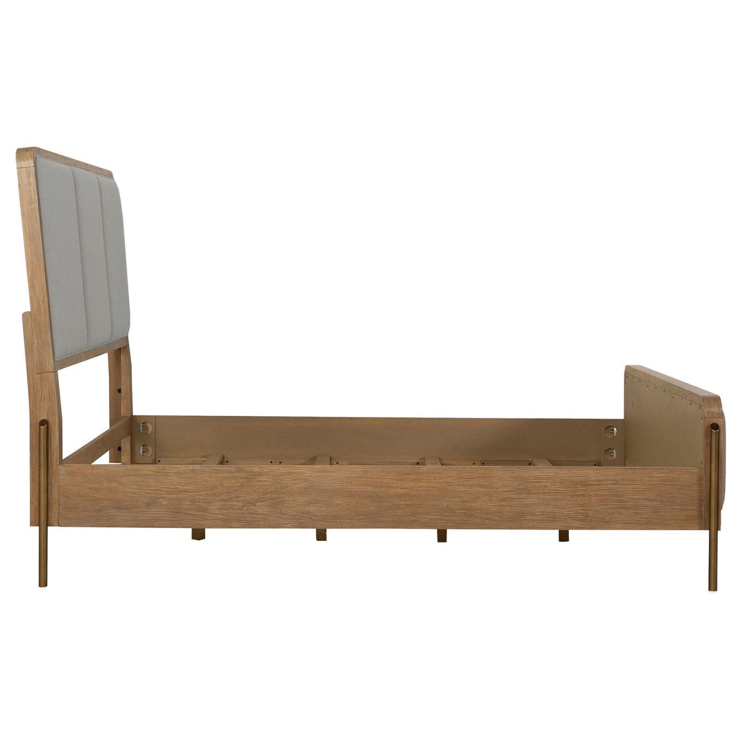 Coaster Furniture Arini 224301Q Upholstered Queen Panel Bed - Sand Wash and Grey IMAGE 8