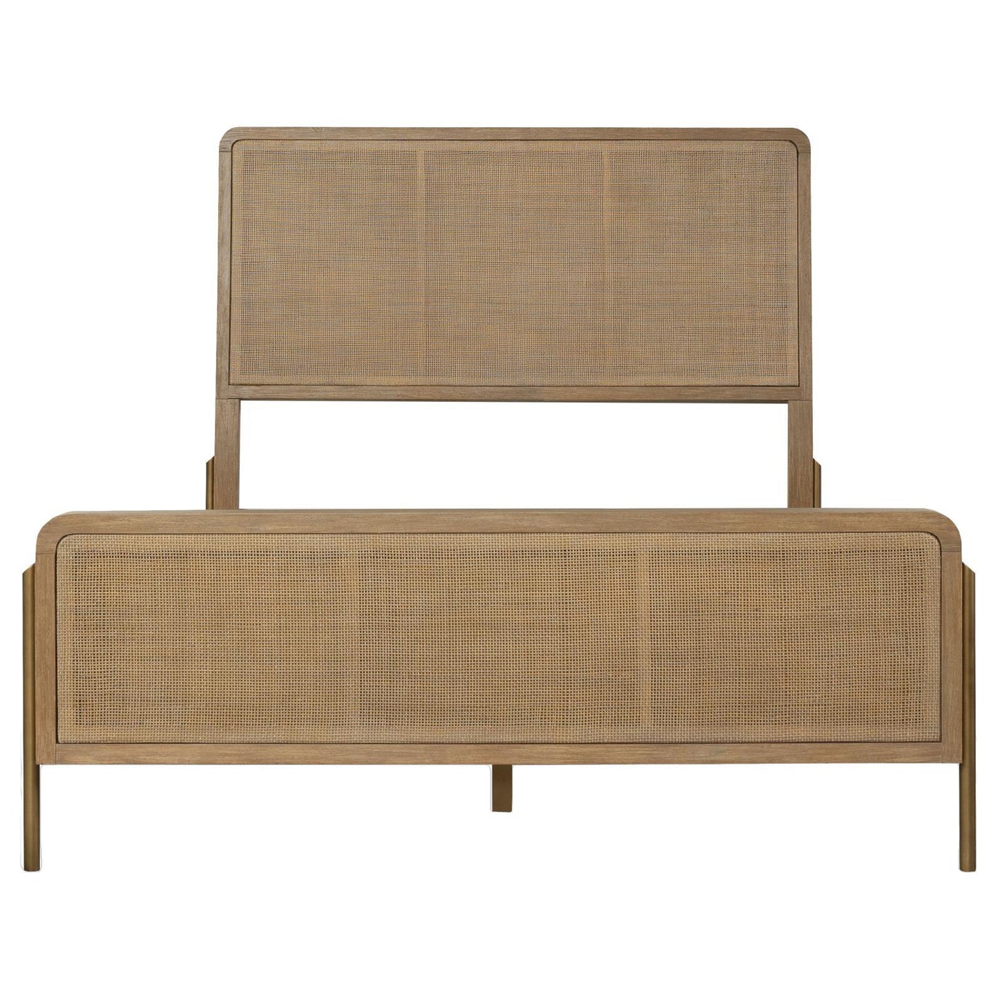 Coaster Furniture Arini 224300KE Rattan Eastern King Panel Bed - Sand Wash and Natural IMAGE 3