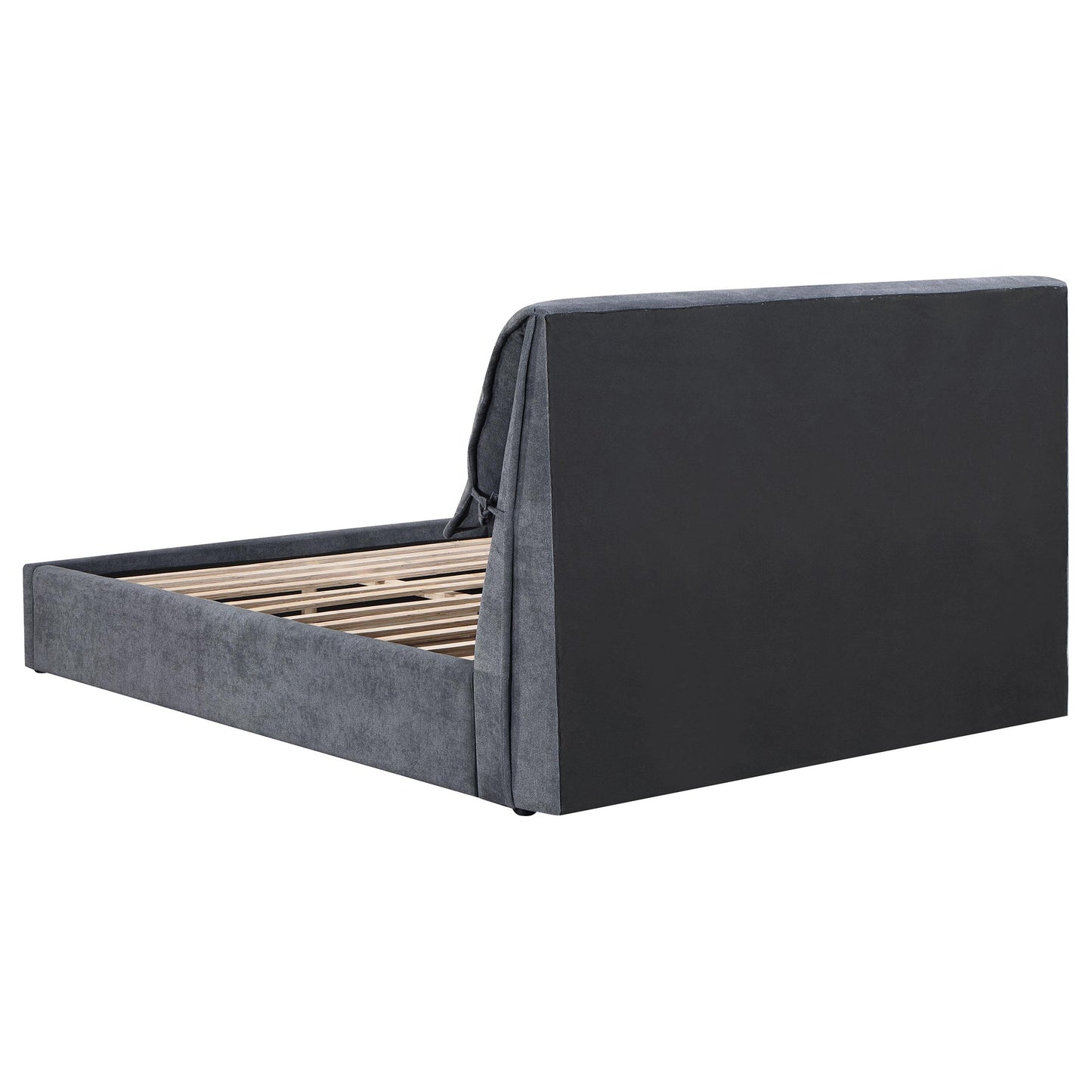 Coaster Furniture Laurel 306041Q Upholstered Queen Panel Bed - Dark Grey IMAGE 4