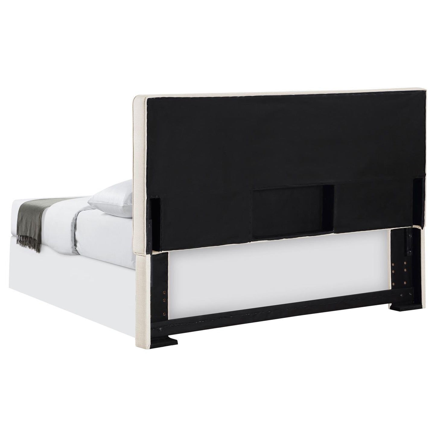 Coaster Furniture Kosmo 315993QF Upholstered Queen or Full Panel Headboard - Sand IMAGE 5