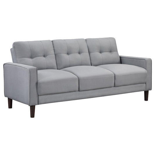 Coaster Furniture Bowen 506781 Upholstered Track Arm Tufted Sofa - Grey IMAGE 1