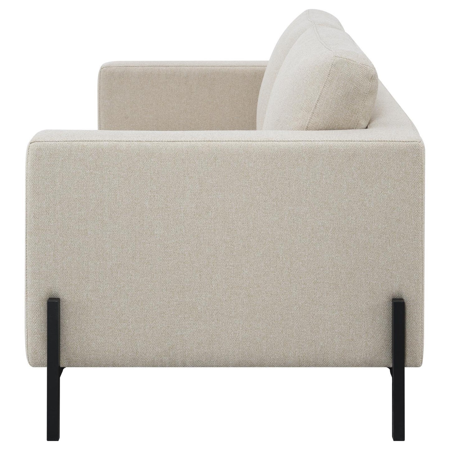Coaster Furniture Tilly 509902 Upholstered Track Arm Loveseat - Oatmeal IMAGE 5