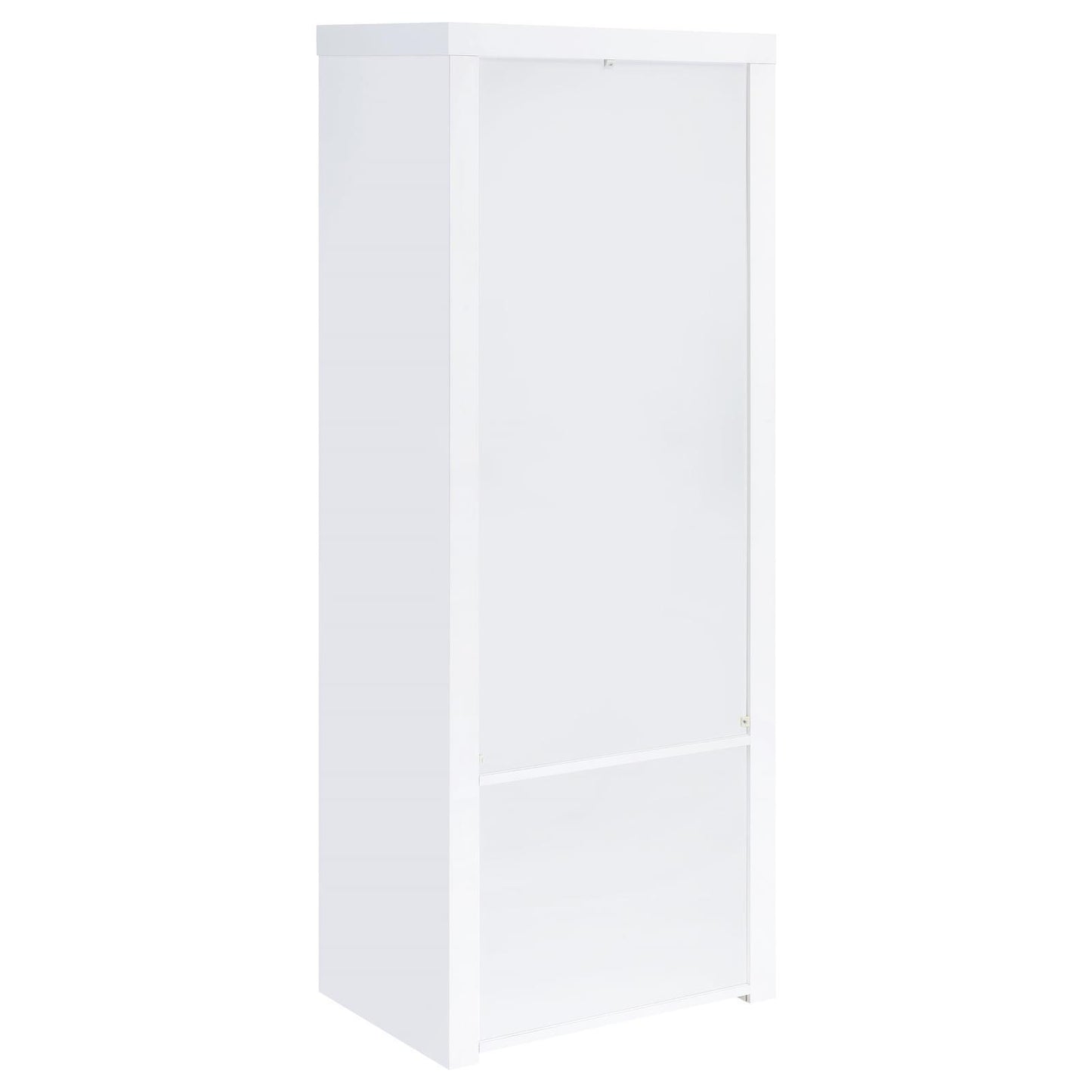 Coaster Furniture Jude 704254 3-shelf Engineered Wood Media Tower - High Gloss White IMAGE 6