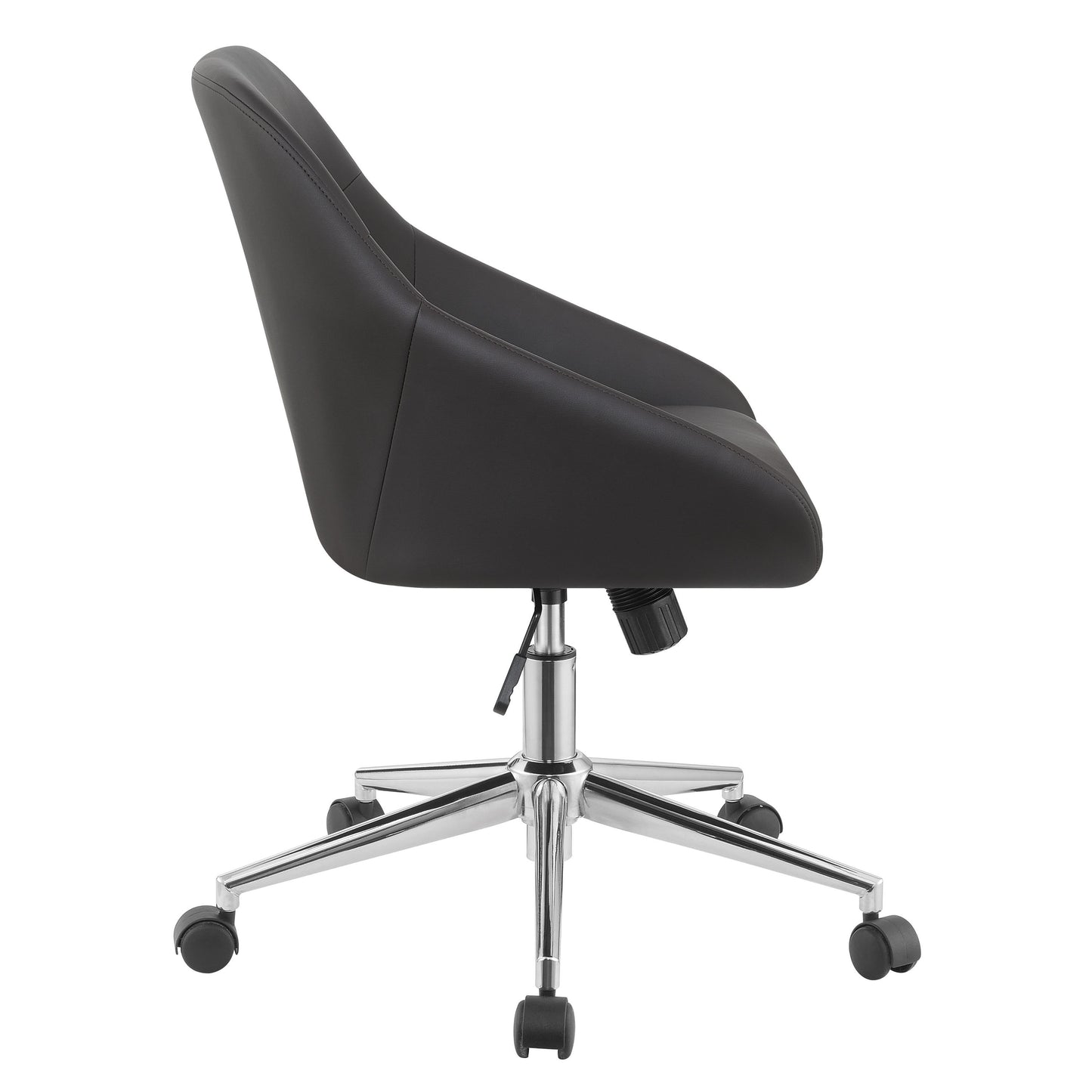 Coaster Furniture Jackman 801426 Upholstered Adjustable Home Office Desk Chair - Brown IMAGE 4