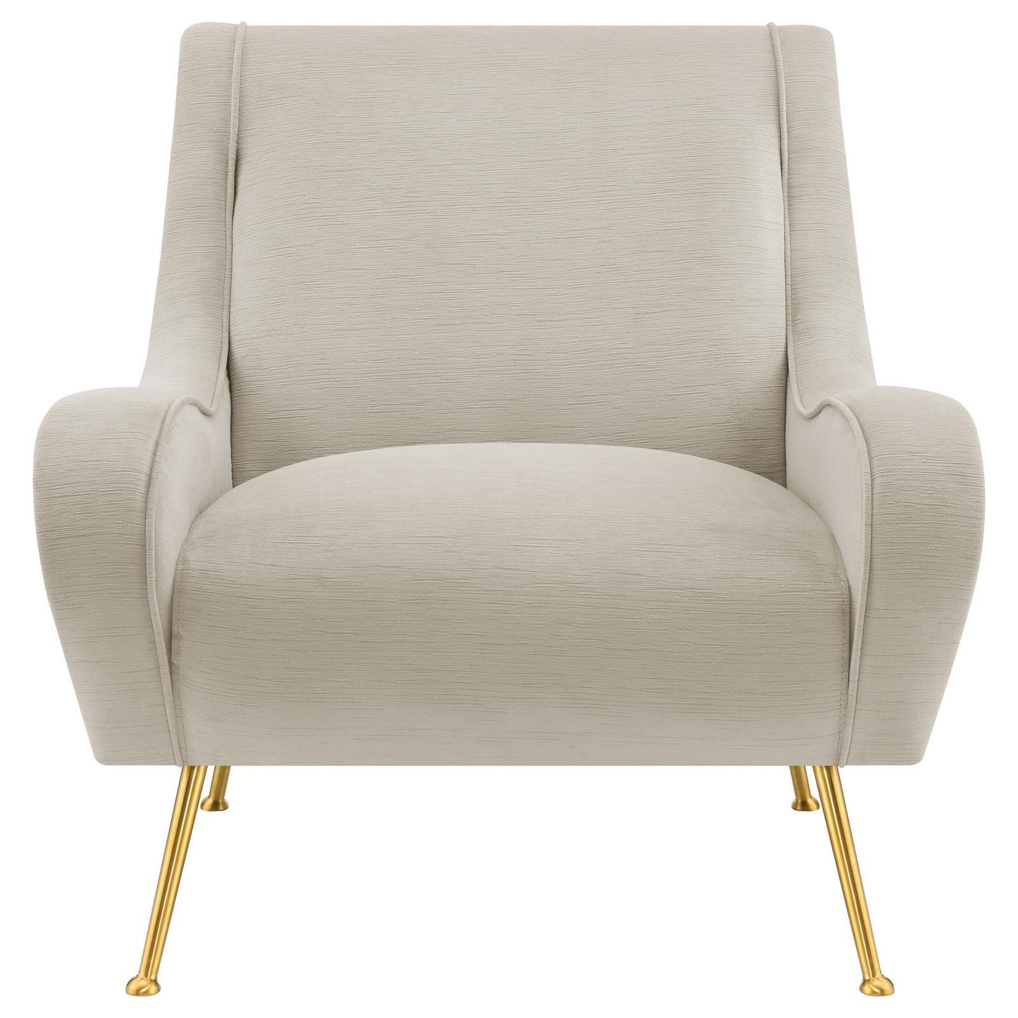 Coaster Furniture Ricci 903043 Upholstered Saddle Arm Accent Chair - Stone IMAGE 3