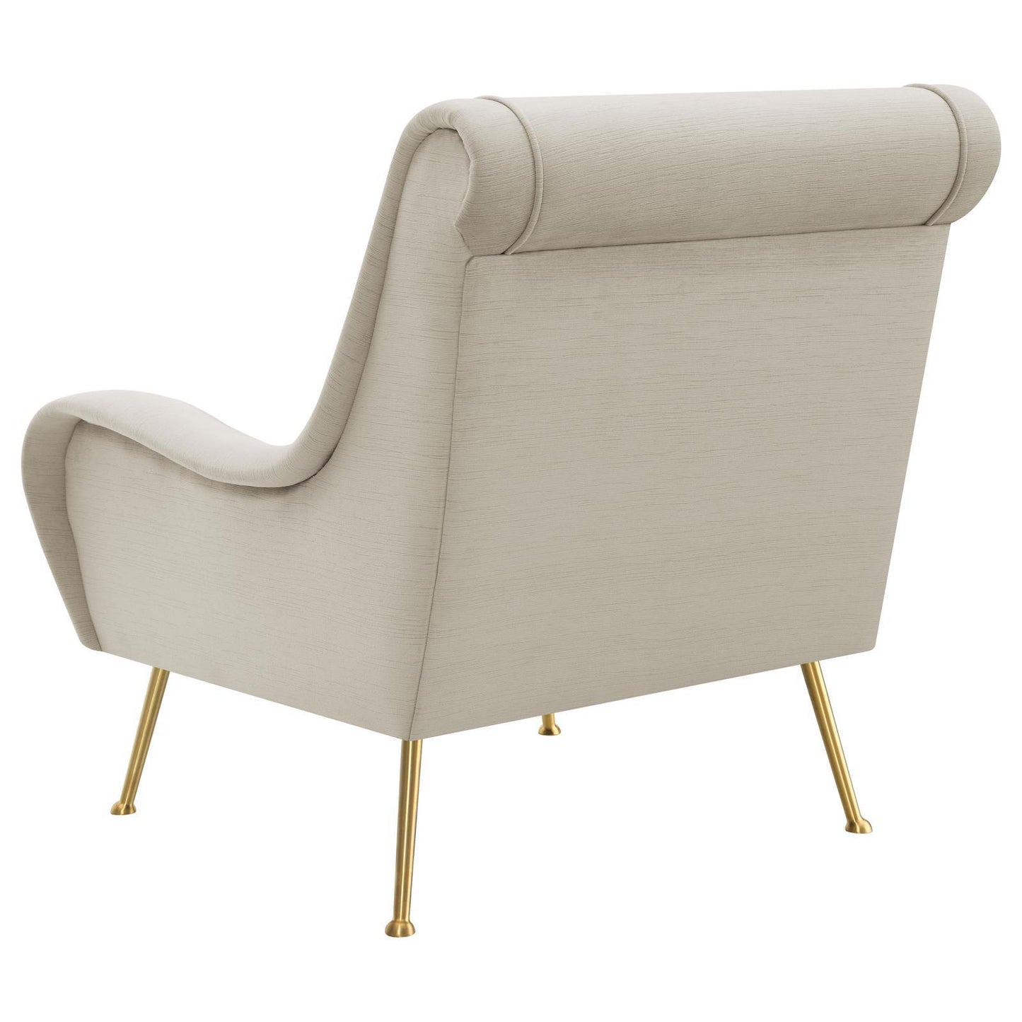 Coaster Furniture Ricci 903043 Upholstered Saddle Arm Accent Chair - Stone IMAGE 6