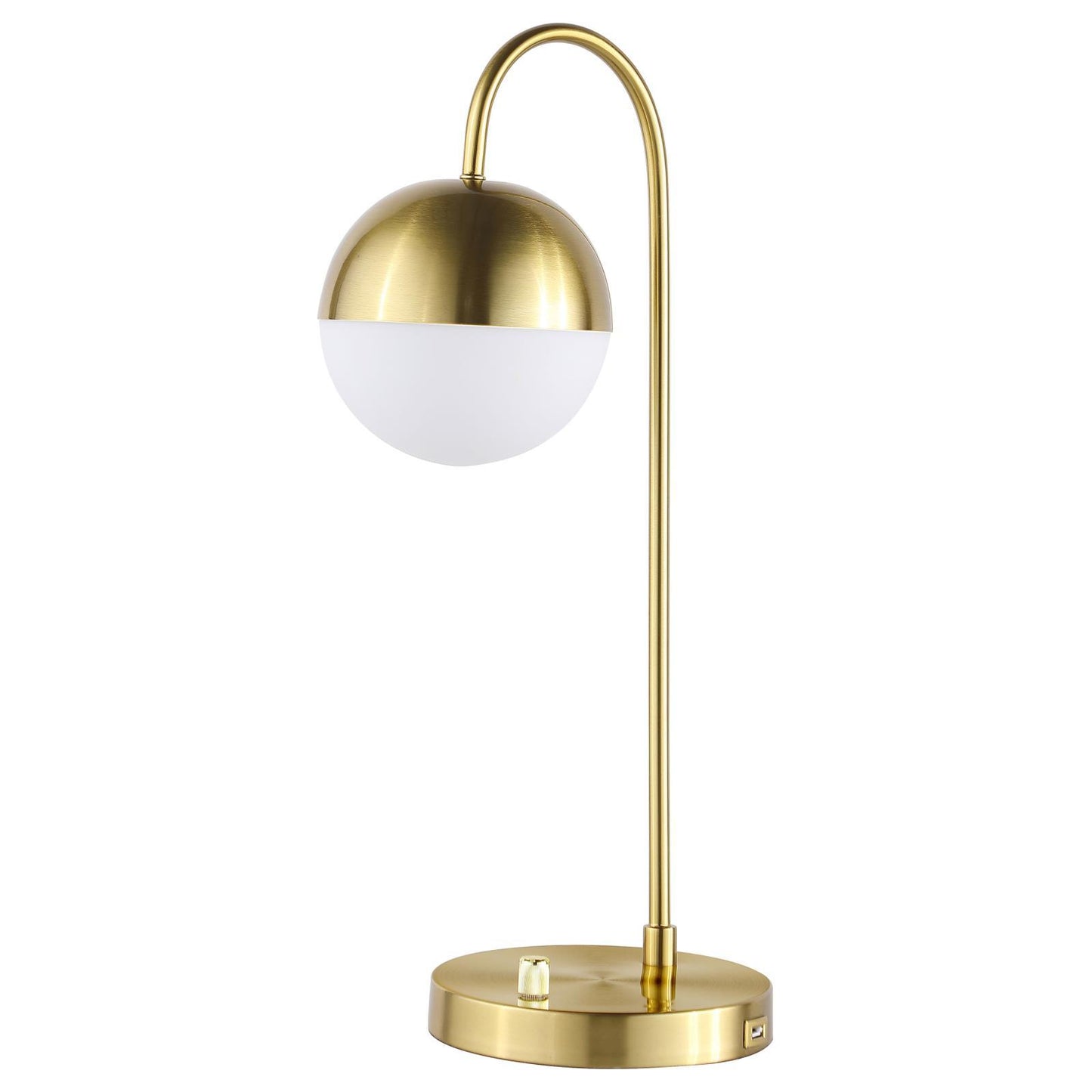 Coaster Furniture Merrick 920216 21-inch Spherical Arched Bedside Table Lamp - Gold IMAGE 1