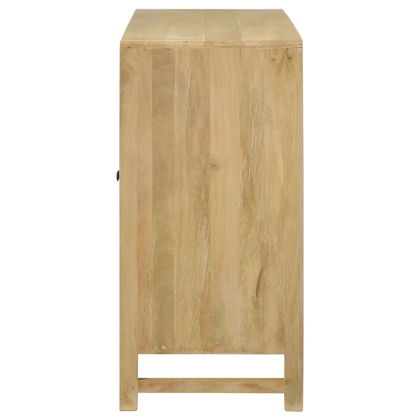 Coaster Furniture Zamora 953556 3-door Wood Accent Cabinet with Woven Cane - Natural IMAGE 6