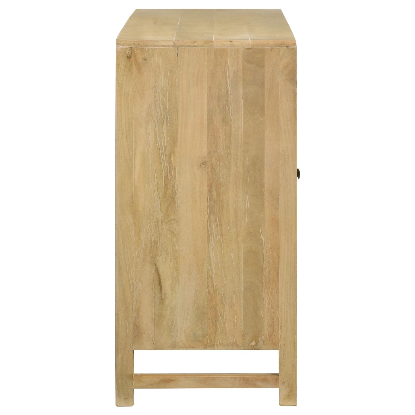Coaster Furniture Zamora 953556 3-door Wood Accent Cabinet with Woven Cane - Natural IMAGE 9