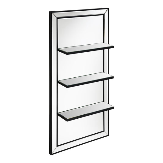 Coaster Furniture Oriel 961631 24 x 47 Inch Rectangular 3-Shelf Wall Mirror - Silver IMAGE 1
