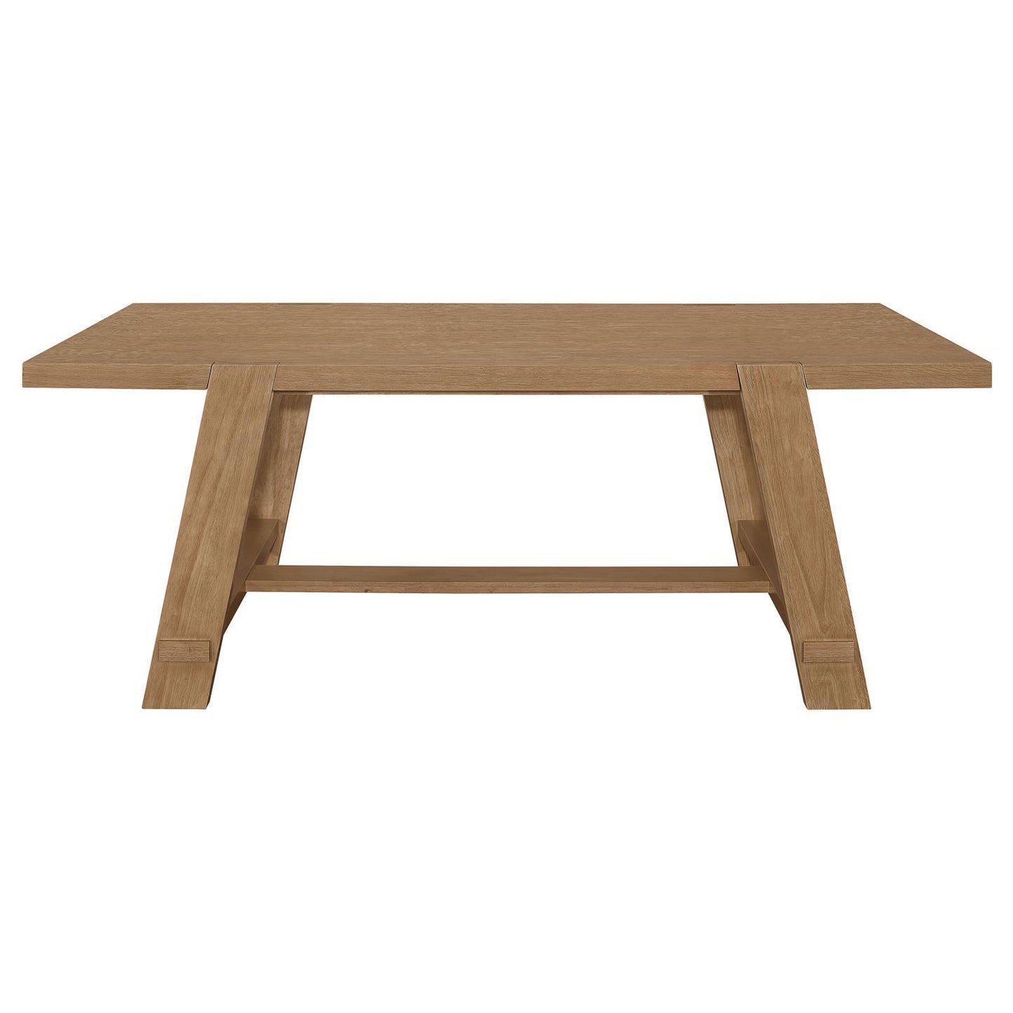 Coaster Furniture Sharon 104171 Rectangular 84-inch Wood Trestle Dining Table - Brown IMAGE 3