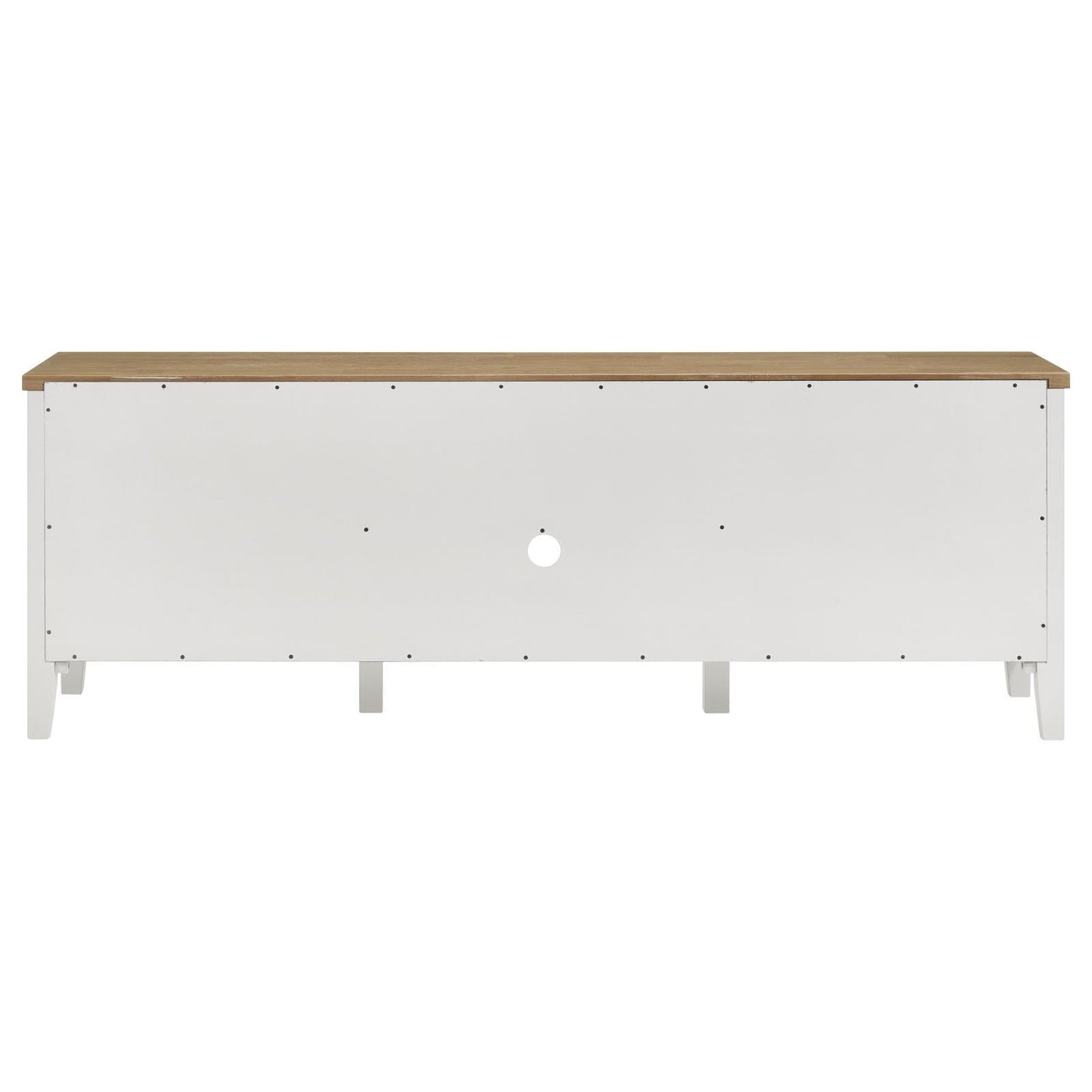 Coaster Furniture Hollis 708253 2-door Wood 67" TV Stand with Drawer - Brown and White IMAGE 7